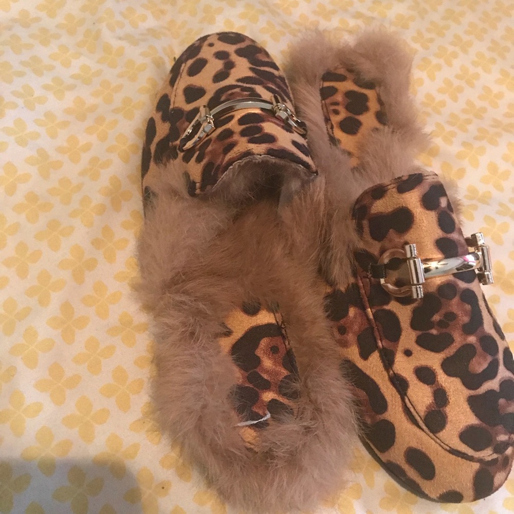Cute fuzzy slippers